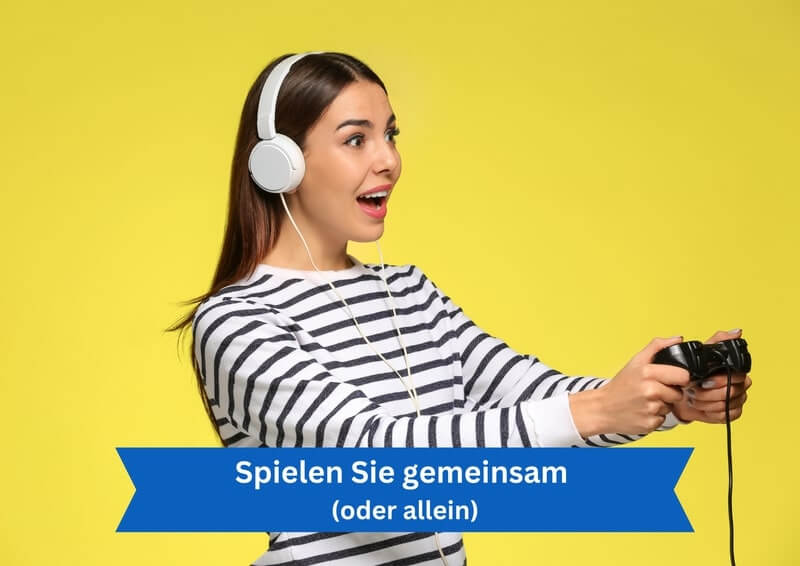 Frau spielt Online-Spiele