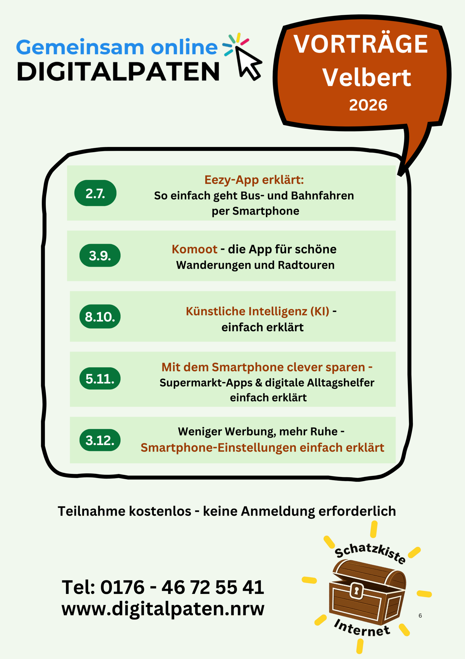 Vortragsplanung 2026